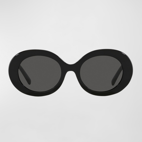 NWT Authentic‎  Dolce & Gabbana Black Round Sunglasses main image 6